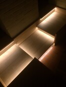 Waterdichte COB LED strip warm wit 12 volt 9W 1020LM 480LED p/m IP68 3000K - 5 meter