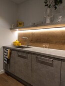 LED opbouw profiel met afdekking 20 mm x 20 mm - 318ALU