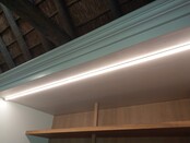 LED strip profiel met halfronde opaal klikafdekking 16,80mm x 16,40mm 16ALU