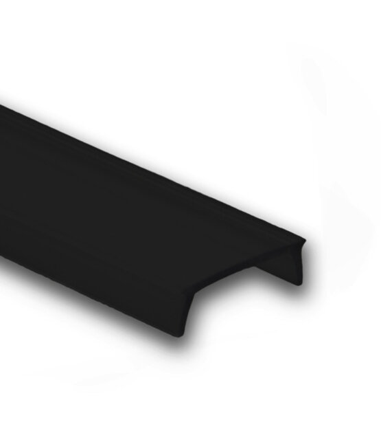 10 meter ZWARTE Losse LED profiel klikafdekking - Zwart - 301, 302, 303, 308