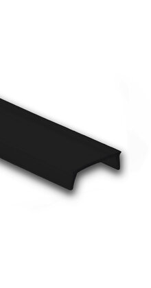 10 meter Losse LED profiel afdekking - Zwart / donker - 304, 318, 323, stuc300, stuc400, gips300, gips400