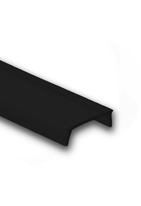 80 meter Losse LED profiel afdekking - Zwart - 304, 318, 323, stuc300, stuc400, gips300, gips400