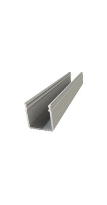 LED profiel met afdekking 2 meter - 16mm x 16mm - 402ALU