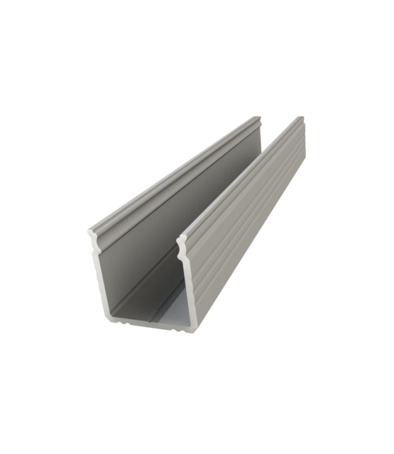 LED profiel met afdekking 2 meter - 16mm x 16mm - 402ALU