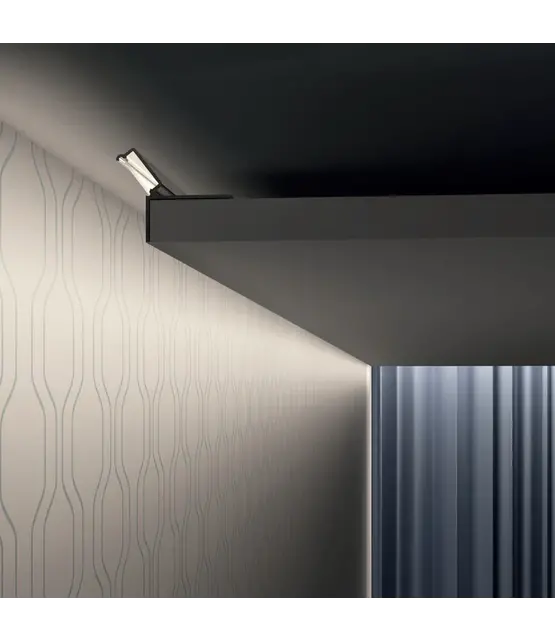 LED profiel gipsplaat plafond inclusief opaal klikafdekking 35.20 mm x 28,60 mm - PLAFOND12DOWN