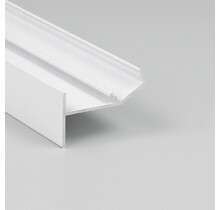 Wit LED profiel gipsplaat plafond inclusief opaal klikafdekking 37 mm x 25,90 mm - PLAFOND12UPWIT