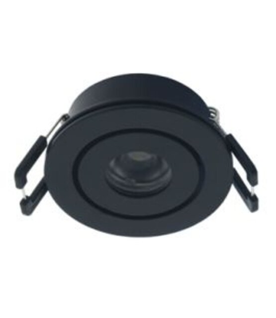 LED Inbouwspot ZWART – warm wit 3000k 2.1w - Lumiko Venice XPG