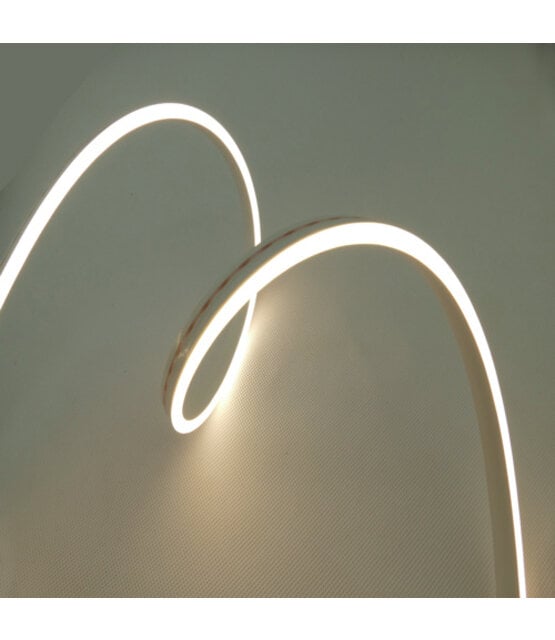 Neon Flex LED strip 24 volt 3000 kelvin warm wit 9,6W 1000LM 6 x 12mm IP67 – 5 mete