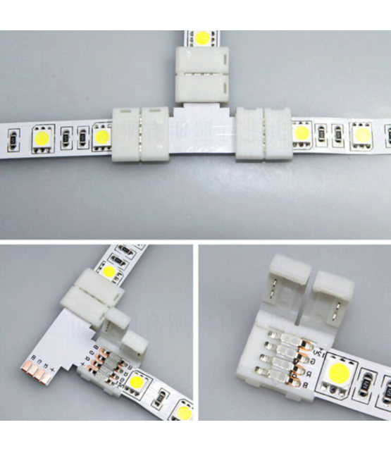 Hoekconnector voor RGBW LED strips - 10mm breed - IP20
