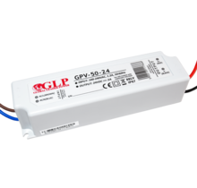 LED voeding 50 watt 24 volt 2,1 Ampère – IP67 waterdicht – GLP GPV-50-24