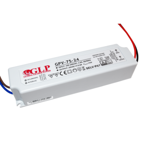 LED voeding 75 watt 24 volt 3 Ampère – IP67 waterdicht – GLP GPV-75-24