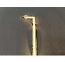 Doorverlichte 24 volt COB LED Strip - 90 graden transparante hoek connector T.B.V. 3000K warm witte COB LED Strips - IP20