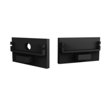 Eindkap met kabeldoorvoer - XL304ZWART