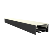Zwart LED profiel inclusief klikafdekking 30 mm x 15 mm - XL304ZWART
