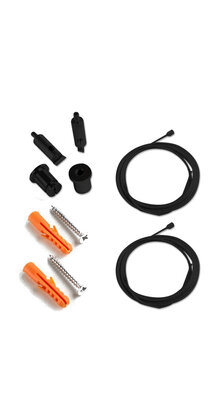 Zwart kabel ophangsysteem voor LED profiel, 318ALU, 18WIT, 318ZWART,XL304ALU, XL306ALU, XL306WIT, XL08ZWART, XL340ALU, XL340WIT, XL340ZWART- kabels voor LED profiel - ZWART