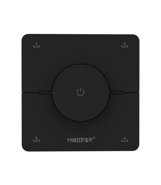 Dual white wanddimmer - Draadloos - Miboxer K0-ZWART