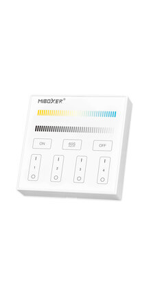 Dual white LED wanddimmer - Draadloos - Miboxer B2 wandpaneel