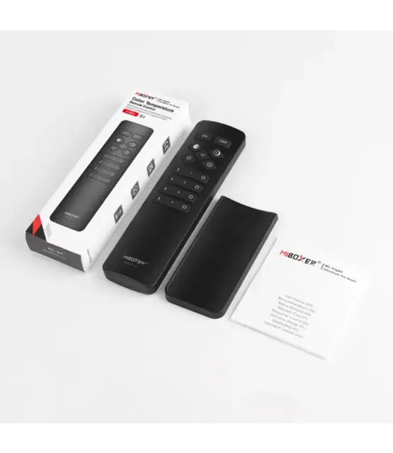 Design afstandsbediening voor enkel kleurige / Dual White / CCT LED strips - 4 zone - Miboxer C1