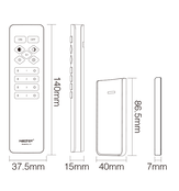 Design afstandsbediening voor enkel kleurige / Dual White / CCT LED strips - 4 zone - Miboxer C1
