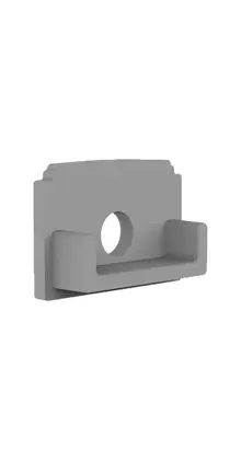 Eindkappen met kabeldoorvorer t.b.v. LED profiel - STUC200