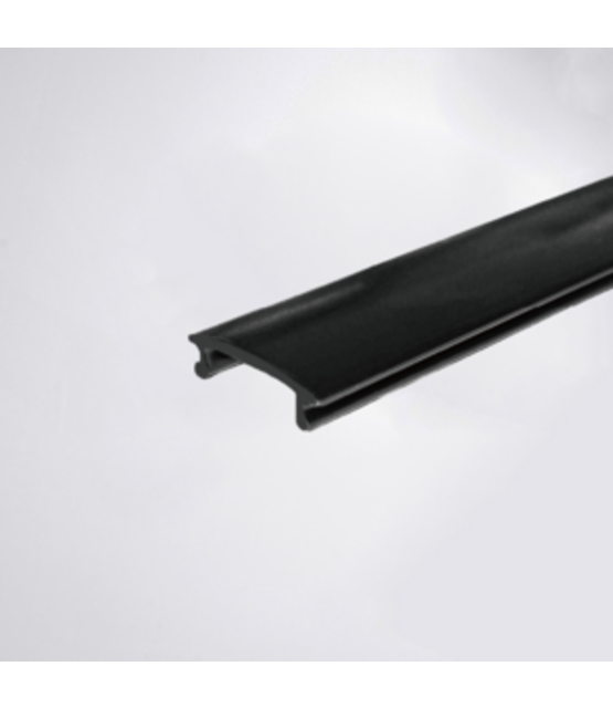 1-FASE rail afdekstrip - zwart
