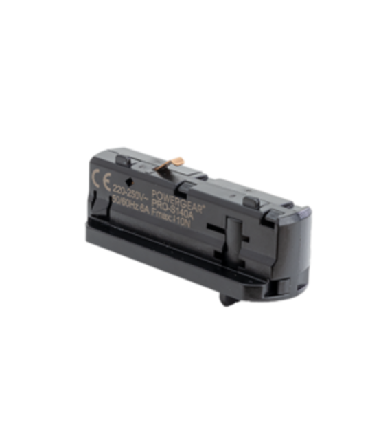 1-FASE rail adapter - zwart