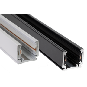 1-fase track rail - 1 meter - wit