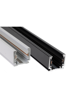 1-fase track rail - 2 meter - wit