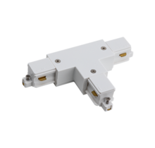1-FASE rail T connector - links - wit
