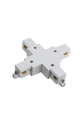 1-FASE rail X connector - wit