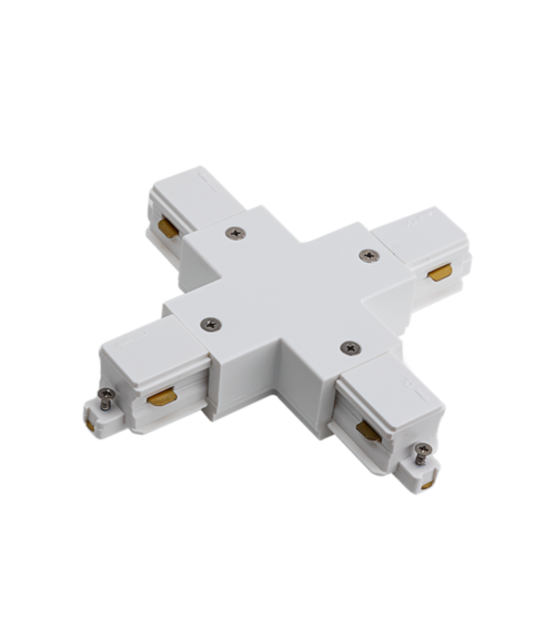 1-FASE rail X connector - wit