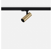 LED trackspot 1-FASE RAIL zwart met goud - ELEGANTE PREMIUM