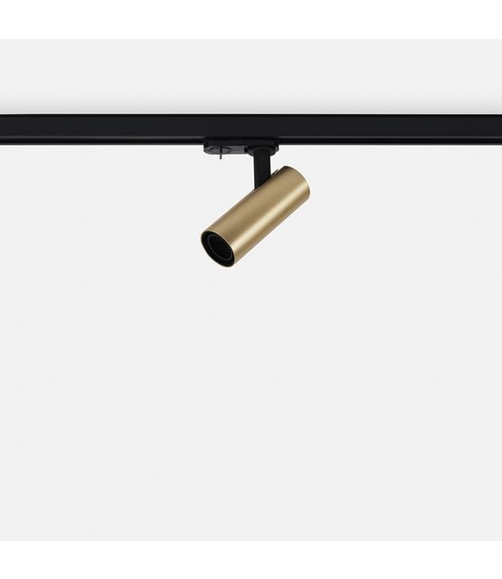 LED trackspot 1-FASE RAIL zwart met goud - ELEGANTE PREMIUM