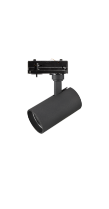 LED trackspot 1-FASE RAIL zwart - EMETEORA-S 1-FASE