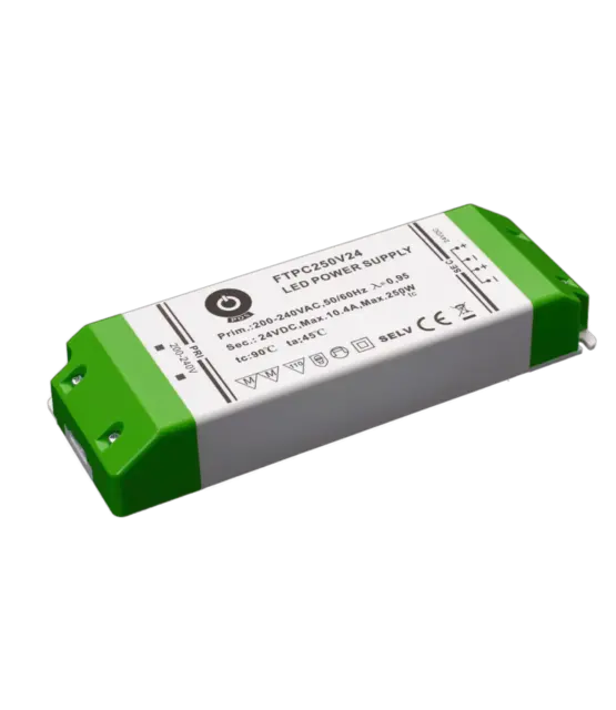LED voeding 250 watt 24 volt 10,4 Ampère - IP20 - compact - FTPC250V24