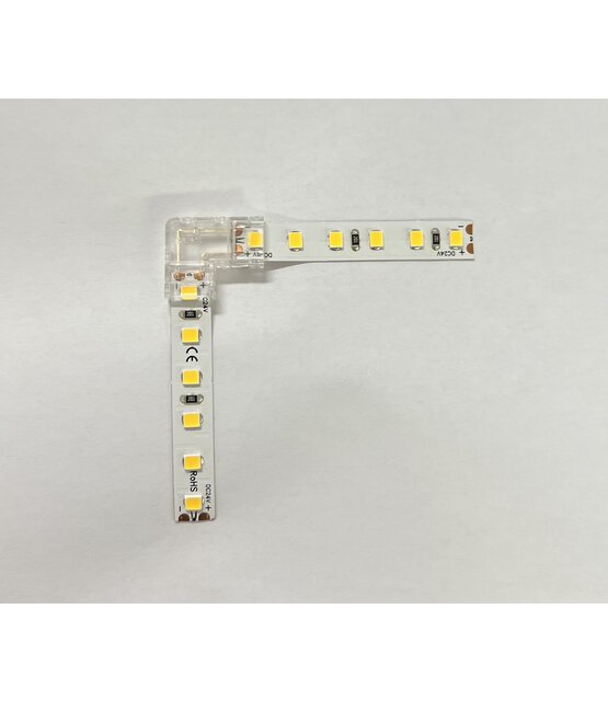 120 LED's p/m LED strip L hoek connector 8mm