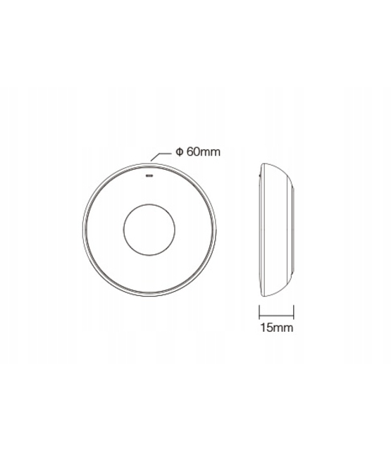 Mini LED afstandsbediening - Draadloos - Miboxer K2S-B ZWART