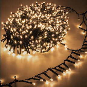 Cluster Kerstverlichting - extra warm wit - 20 meter – 1000 LED