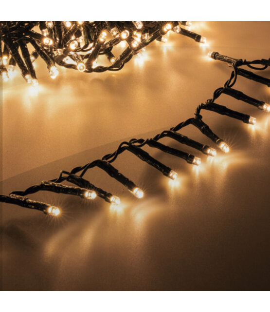 Cluster Kerstverlichting - extra warm wit - 30 meter – 1500 LED