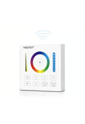 LED wanddimmer draadloos RGB/RGBW/RGBWW/RGBCCT - Wit B0 Miboxer