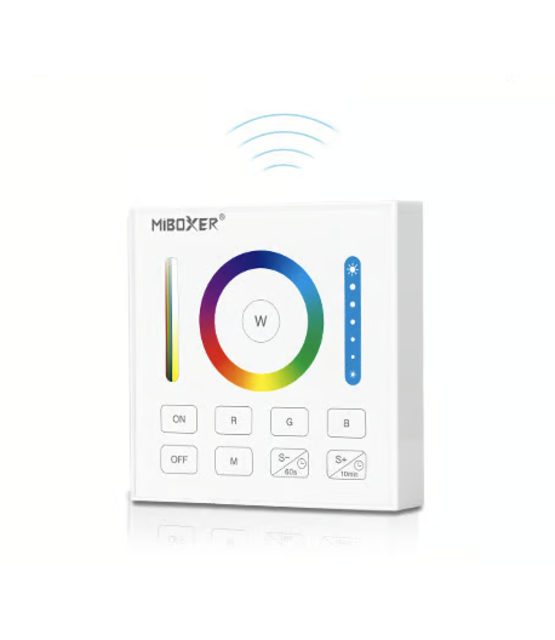 LED wanddimmer draadloos RGB/RGBW/RGBWW/RGBCCT - Wit B0 Miboxer