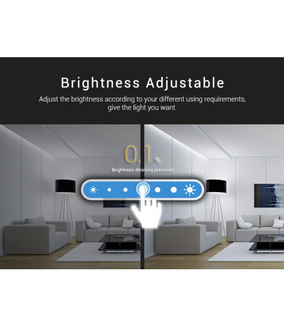 LED wanddimmer draadloos RGB/RGBW/RGBWW/RGBCCT - Wit B0 Miboxer