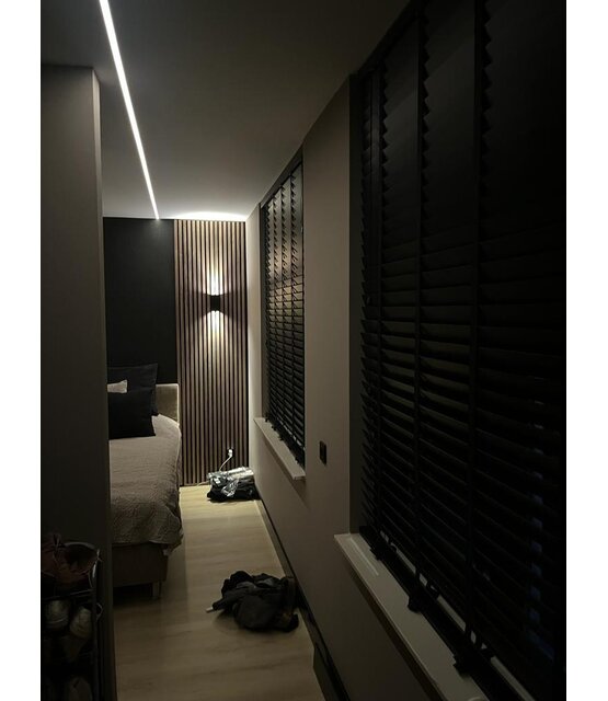 LED tegel en stuc profiel inclusief klikafdekking 40mm x 10,8mm - STUC300