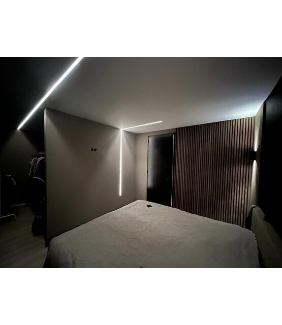 LED gipsplaat profiel inclusief klikafdekking 47mm x 14,50mm - GIPS100