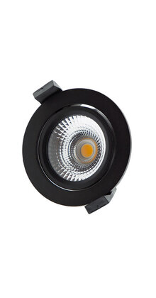 ZIGBEE RGBCCT LED inbouwspot ZWART - kantelbaar - 5W RGBCCT - Gatmaat 75mm - IP65