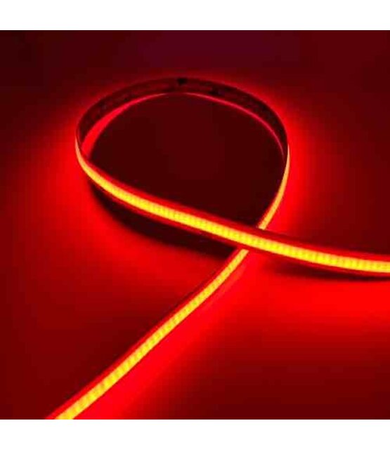 PRO COB LED strip Rood 8W 1050LM 480 LED’s p/m 24VDC IP20 - 5 meter