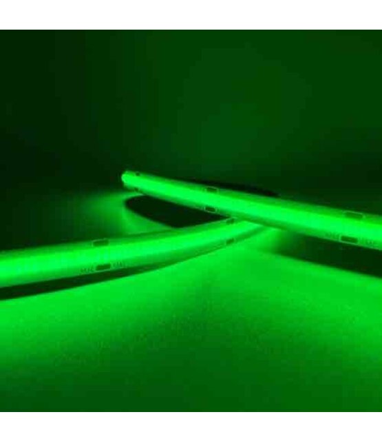 PRO COB LED strip Groen 8W 1050LM 480 LED’s p/m 24VDC IP20 - 5 meter