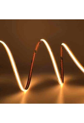 COB LED strip Geel 8W 1050LM 480 LED’s p/m 24VDC IP20 - 5 meter