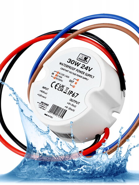 LED Transformator 24V 30W 1,25A, AC 230V naar 24V DC LED Voeding Driver Converter, Constante Stroombron Laagspanningstransformator voor Ledstripverlichtin LED Lampen G4 MR11 MR16, DUSKTEC