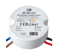Wandcontactdoos Mini LED voeding 30 watt 12 volt 2,5 Ampère – IP67 waterdicht – AF3012Y